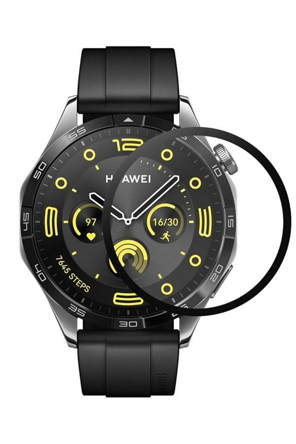 Huawei GT4 46mm 22mm Polymer Nano Ekran Koruyucu - Şeffaf-(5796) - Image 1