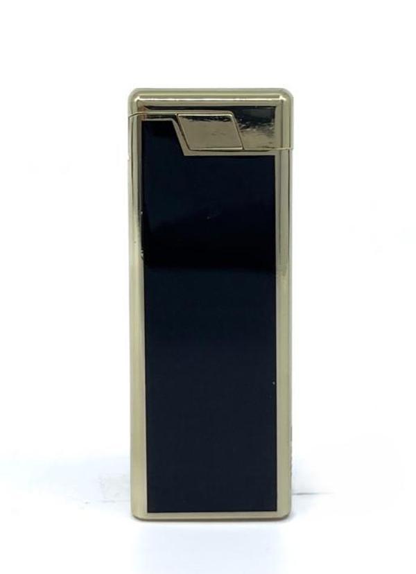 Metal Mum Alev Slim Çakmak Parlak Sarı Model -  4 - Image 1