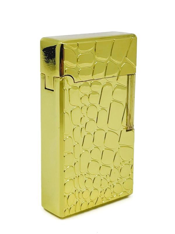 Dupont Tarzı Metal Çakmak Çift Torch Jet Alev - Gold - Image 1