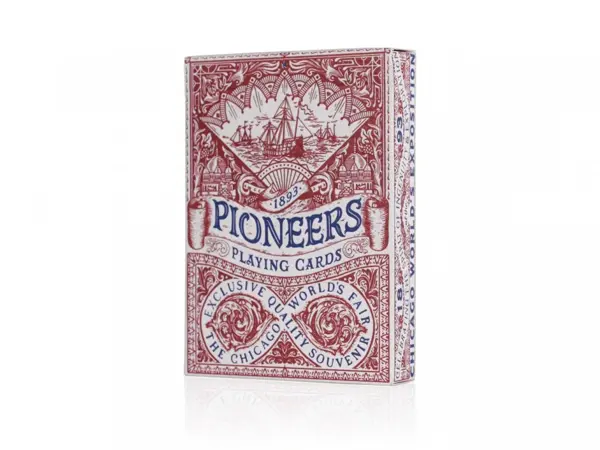 The Ellusionist Pioneers Oyun İskambil Kartı - Kırmızı - Image 1