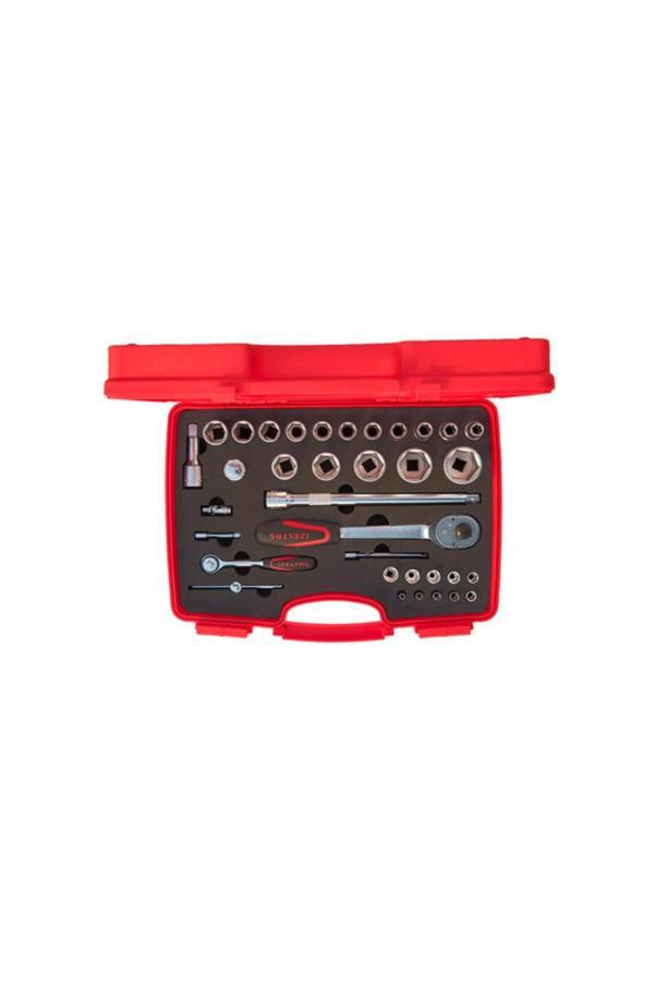 İzeltaş 1113 Altı Köşe Lokma Takımı 1/4 - 1/2'' 35 Parça - Image 1