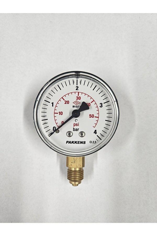 Pakkens Çap 63 Alttan 4 Bar Kuru Manometre - Image 1