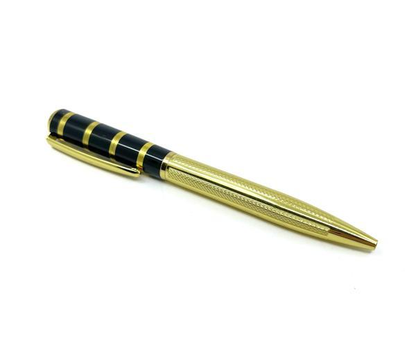 Premium Metal Roller Tükenmez Kalem Siyah Kapaklı - Gold - Image 1