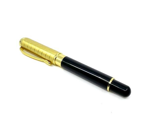 Premium Metal Roller Siyah Tükenmez Kalem - Altın Rengi Kapak - Image 1