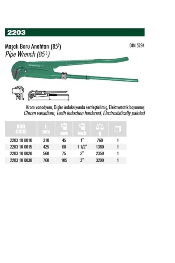 Elta 1" Maşalı Boru Anahtarı 2203 10 0010 - Image 1