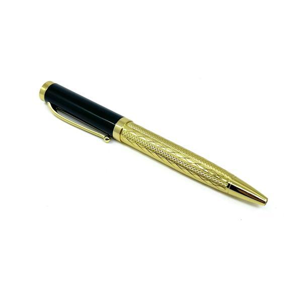 Premium Metal Roller Tükenmez Jumbo Kalem - Gold/Siyah - Image 1
