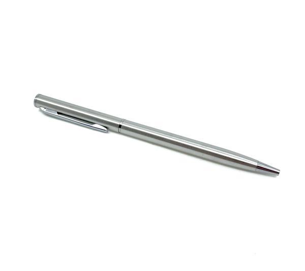 Premium Metal Roller Tükenmez Kalem - Mat Krom - Image 1
