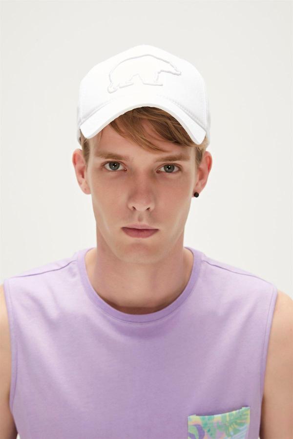 Logo Cap Off-White Beyaz Unisex Şapka - Image 1
