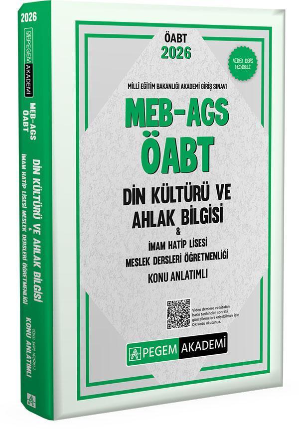 2026 MEB AGS ÖABT Din Kültürü ve Ahlak Bilgisi-İmam Hatip Lisesi Mes.Lisesi Öğr. Konu Anlatımlı - Pegem Akademi Yayıncılık - Image 1