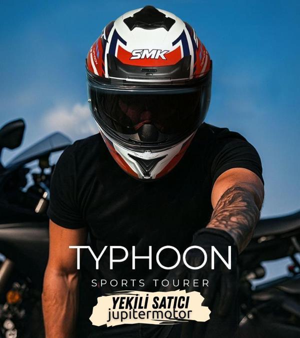 Smk Typhoon S01 Sports Tourer  Kapalı Kask - GL135 - Image 1