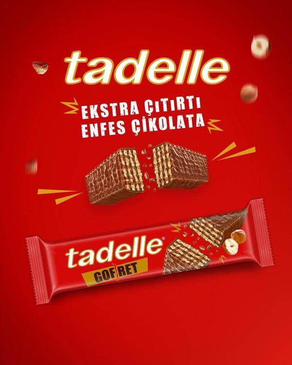 Tadelle Çikolatalı Gofret 28 GR x 28 Adet - Image 1