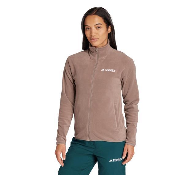 JM3112-K adidas W Mt Ess Fz Fl Kadın Ceket Kahve - Image 1