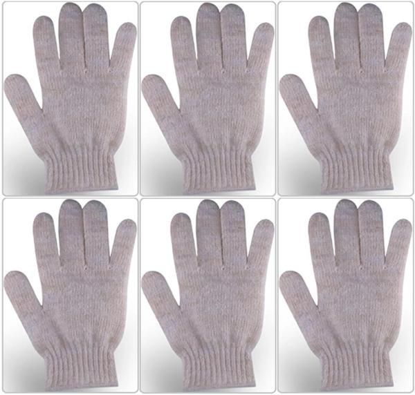 Derma Naturel Therapy Saf Yün Parmaklı Banyo Eldiveni T-478 (6 Lı Set) - Image 1