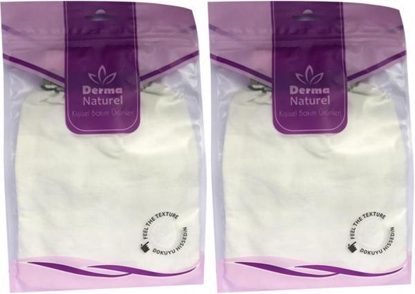 Derma Naturel Krep Lastikli Kese MS-20 (2 Li Set) - Image 1