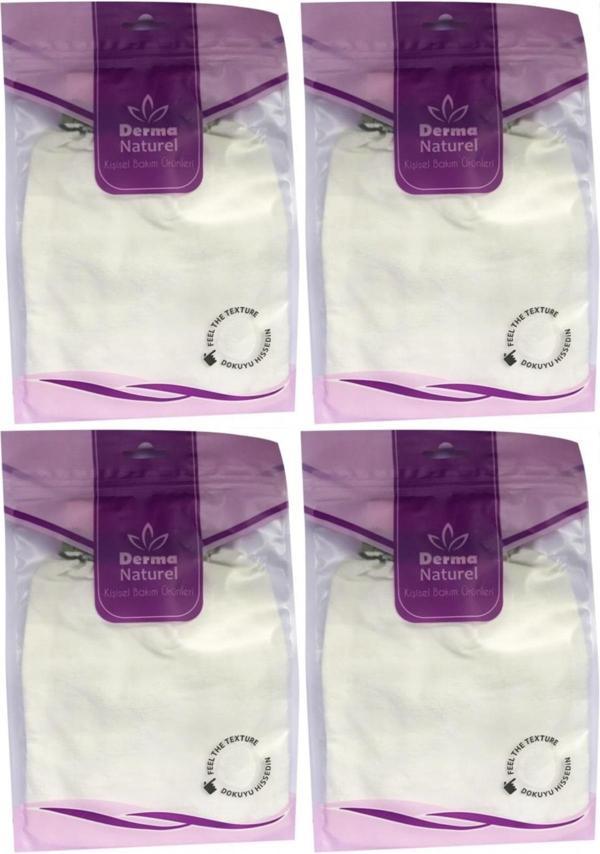Derma Naturel Krep Lastikli Kese MS-20 (4 Lü Set) - Image 1