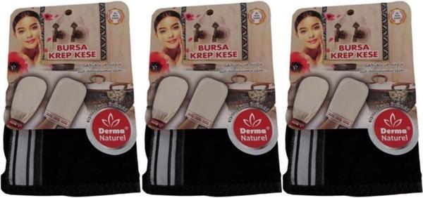 Derma Naturel Krep Kese - Siyah MS-28 (3 Lü Set) - Image 1