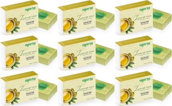 Agarta El Yapımı Doğal Sabun 150GR Zeytinyağlı (9 Lu Set) - Image 1