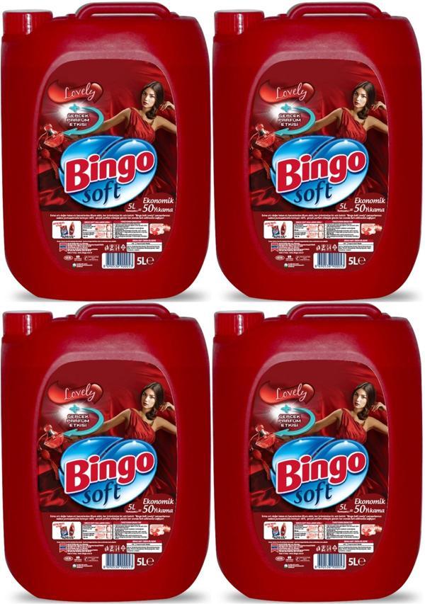 Bingo Soft Yumuşatıcı 20LT (4PK*5LT) Lovely (200 Yıkama) - Image 1