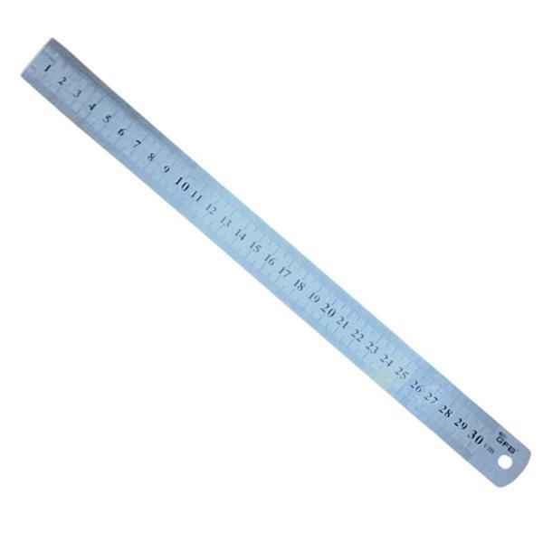 Gfb 1444 Paslanmaz Çelik Cetvel 300 x 25 x 0,75 mm – Hassas Ölçüm Cetveli - Image 1