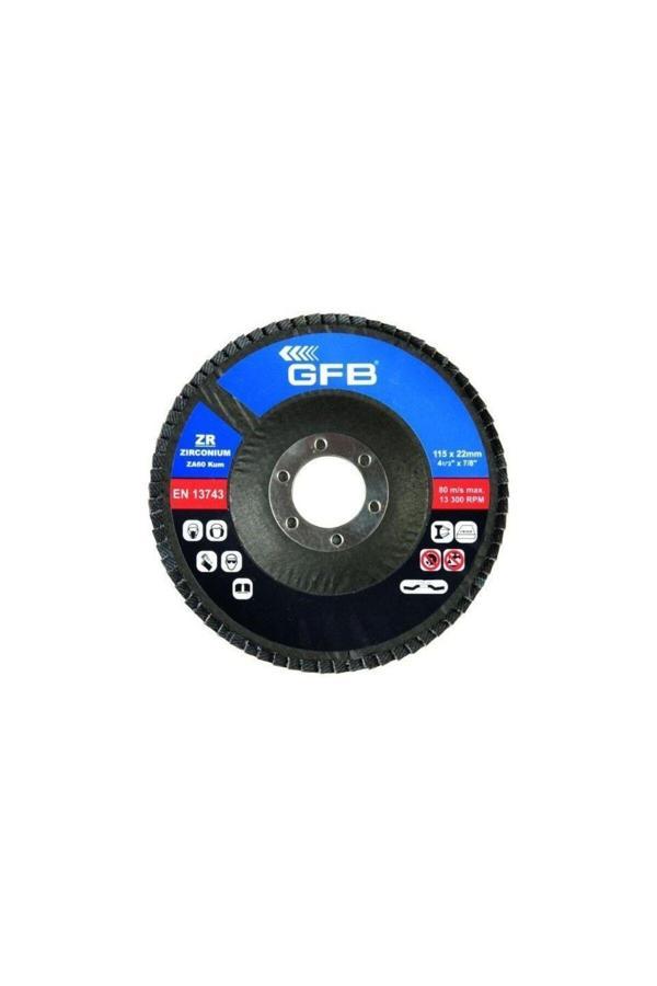 Gfb 2322 Zirkonyum Flap Disk Zımpara 115 x 60 mm - 10 Adet - Image 1
