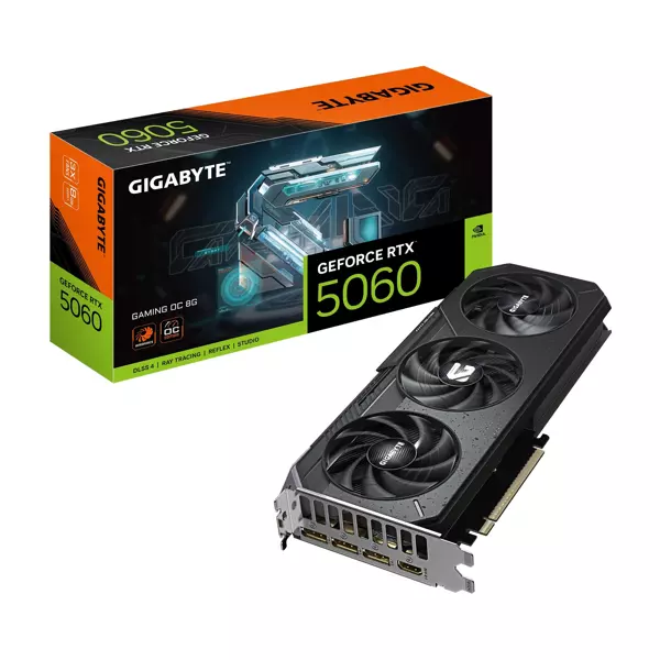 Gigabyte GeForce RTX5060 GAMING OC GV-N5060GAMOC-8GD GDDR7 8GB 128Bit Gaming (Oyuncu) Ekran Kartı - Image 1