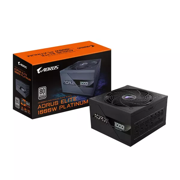 Gigabyte Aorus Elite GP-AE1000PM PG5 1000w 80+ Platinium PCIe 5.0 - ATX 3.1 Full Modüler Siyah Power Supply - Image 1