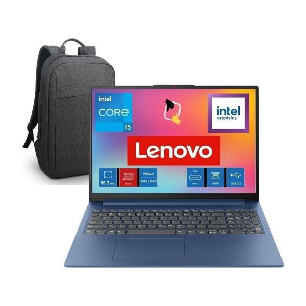 Ideapad Slim 3 Intel Core I5 13420H 8gb 512GB SSD Freedos 15.3" Wuxga Taşınabilir Bilgisayar 83K10062TR + Snertech Çanta - Image 1
