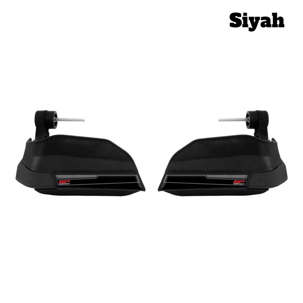 GP KOMPOZİT RKS REALE 125 2022-2025 PLASTİK ELCİK KORUMA SİYAH - Image 1
