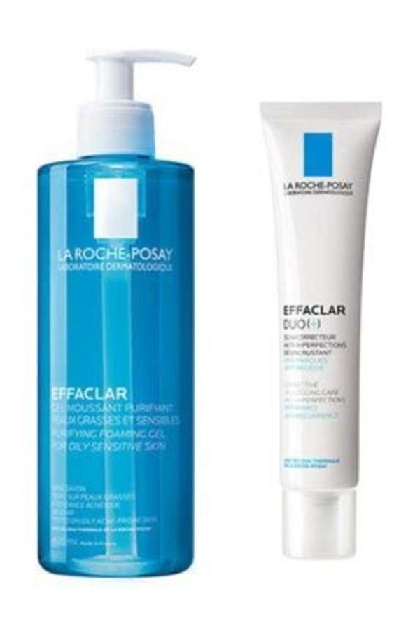 La Roche-Posay Effaclar Gel 400 Ml & Effaclar Duo 40 Ml Akne Eğilimli Ciltlere Özel Avantaj Kiti - Image 1