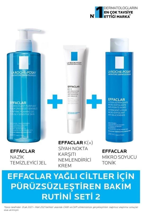 La Roche-Posay Effaclar Yağlı Ciltler Için Pürüzsüzleştiren Siyah Nokta Karşıtı Bakım Seti - Image 1