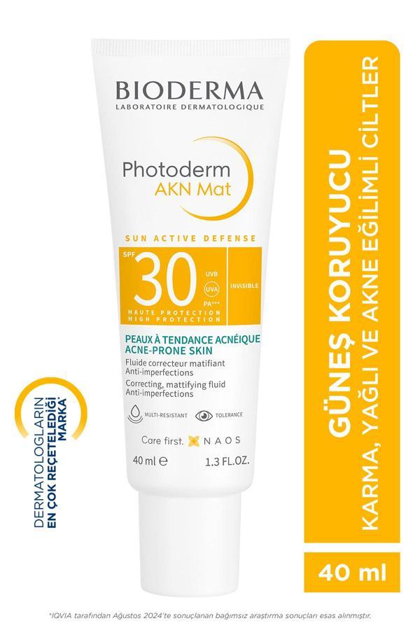 Bioderma Photoderm Akn Mat Spf 30 Güneş Koruma Kremi 40 Ml - Image 1