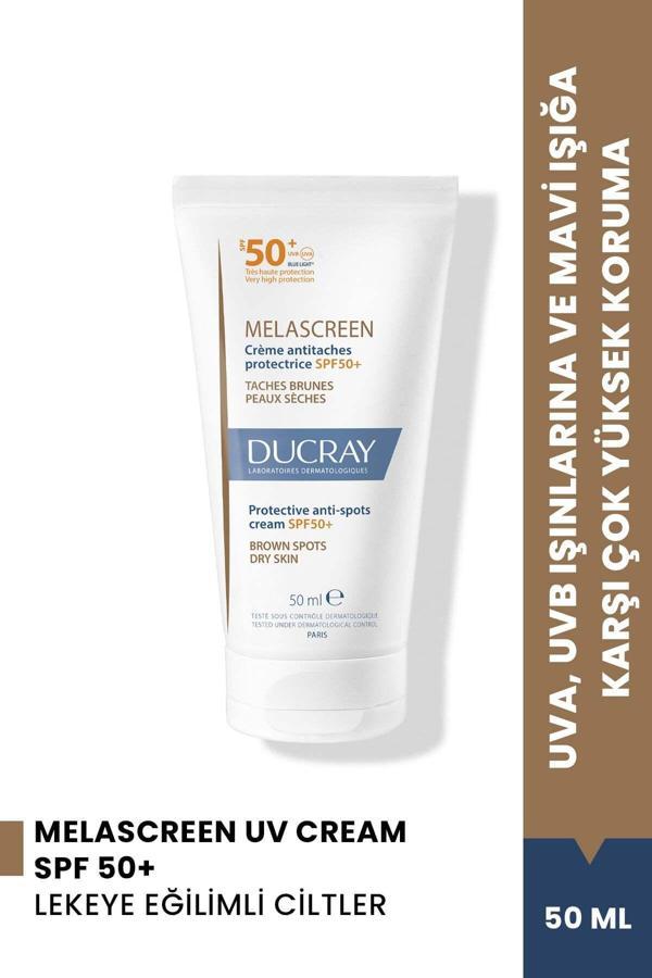 Ducray Melascreen Cream Spf50+ Kuru Ve Lekeye Eğilimli Ciltler İçin Güneş Kremi 50 Ml - Image 1