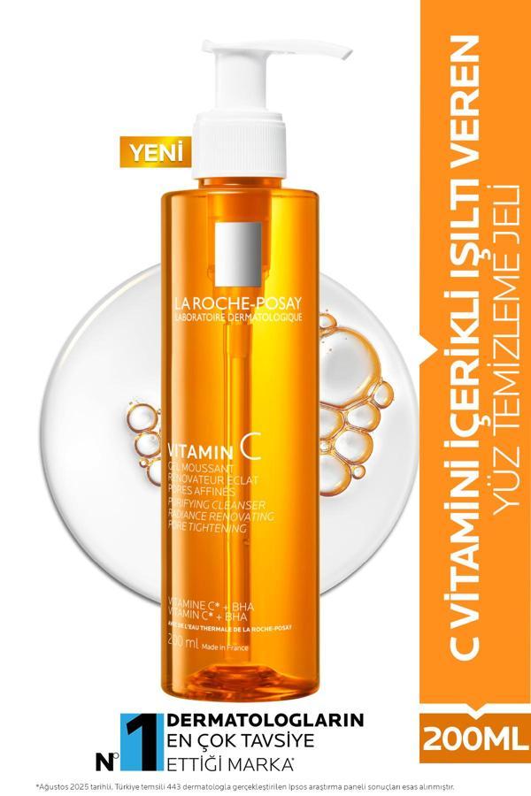 La Roche-Posay C Vitamini İçerikli Işıltı Veren Yüz Temizleme Jeli - Image 1