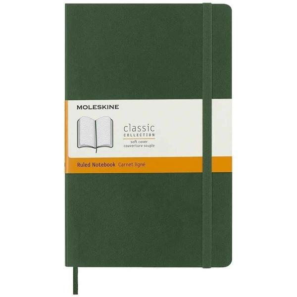 Supertrend Yumuşak Kapak Çizgili Defter L Boy 13x21 cm. 192 Sayfa Mersin Yeşili - Image 1