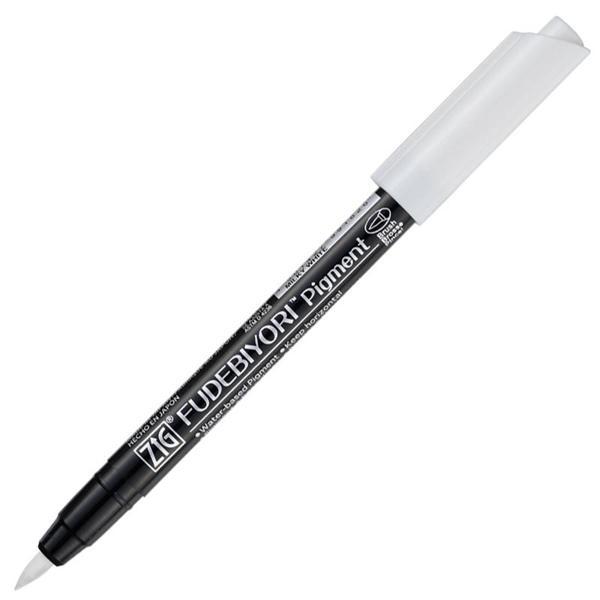 Supertrend Fudebiyori Pigment Brush Pen Fırça Uçlu Kalem BEYAZ - Image 1