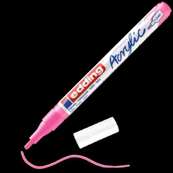 Supertrend 5300 Akrilik Boyama Markörü 1-2 mm FOSFORLU PEMBE - Image 1