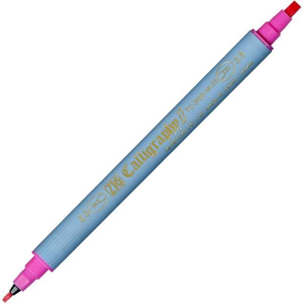Supertrend Kaligrafi Kalemi Çift Uçlu 2 mm. + 3.5 mm. Pembe - Image 1