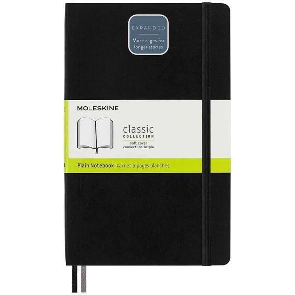 Supertrend LG Yumuşak Kapak Çizgisiz Defter L Boy 13x21 cm. 400 Sayfa Siyah - Image 1