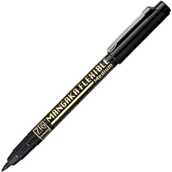 Supertrend Cartoonist Mangaka Flexible Çizim Kalemi Medium Uç Siyah - Image 1