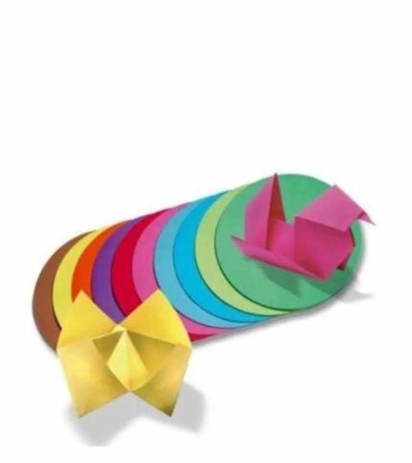 Supertrend Yuvarlak Origami Kağıdı 10 Renk 16 cm. Çap 500 Adet - Image 1