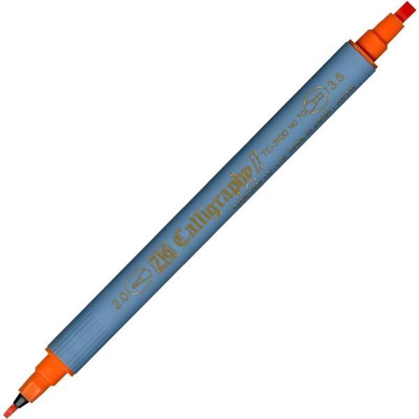 Supertrend Kaligrafi Kalemi Çift Uçlu 2 mm. + 3.5 mm. Turuncu - Image 1