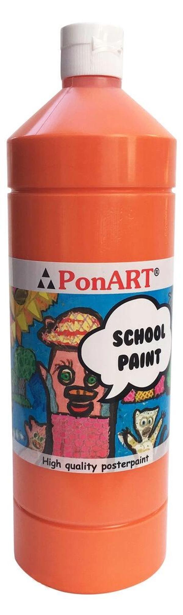 Supertrend School Paint Tempera Boya 1000 ml. PSP-2206 TURUNCU - Image 1