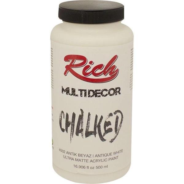 Supertrend Multi Decor Chalked Akrilik Boya 500 cc. 4502 ANTİK BEYAZ - Image 1