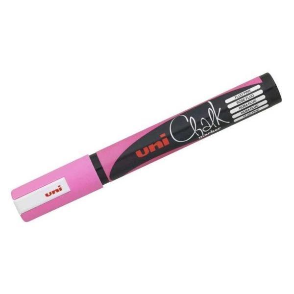 Supertrend Chalk 1.8-2.5 mm Yuvarlak Uç Su Bazlı Sıvı Tebeşir Kalemi Fosforlu Pembe - Image 1