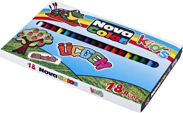 Supertrend Üçgen Mum Boya 18 Renk - Image 1