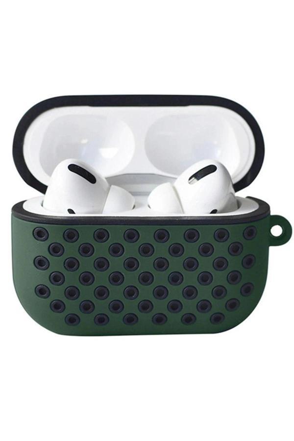 Airpods Pro 2 (2.nesil) Spor Delikli Kılıf - Haki Yeşil-Siyah-(5796) - Image 1