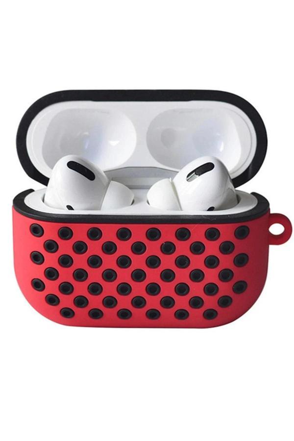 Airpods Pro 2 (2.nesil) Spor Delikli Kılıf - Kırmızı-Siyah-(5796) - Image 1