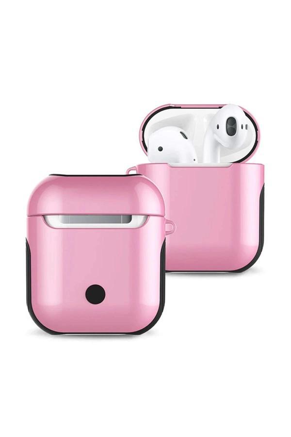 Airpods 2 (2.nesil) 3in1 Kılıf - Pembe-(5796) - Image 1