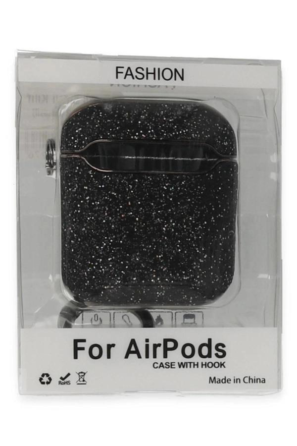 Airpods 2 (2.nesil) Spell Simli Kılıf - Siyah-(5796) - Image 1