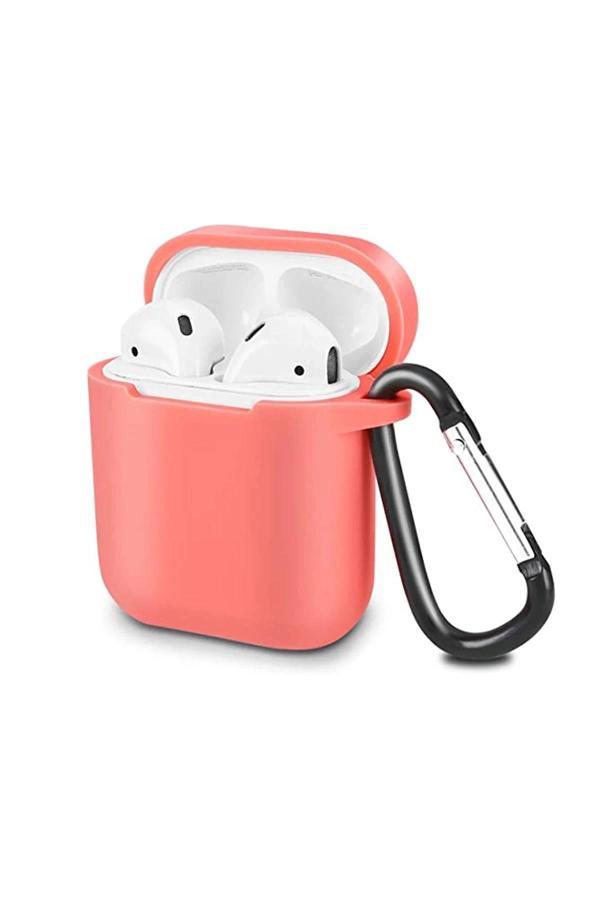 Airpods 2 (2.nesil) Sert Silikon Kılıf - Fuşya-(5796) - Image 1